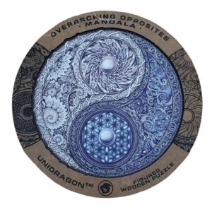 Unidragon Overarching Opposites Mandala Yin Yang Figured Wooden Puzzle 350 Piece